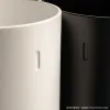 【CL】26Q2#9029 Simple white and black pedal smart trash can, 6L hanging bucket, household kitchen and bathroom storage container Application Scenario